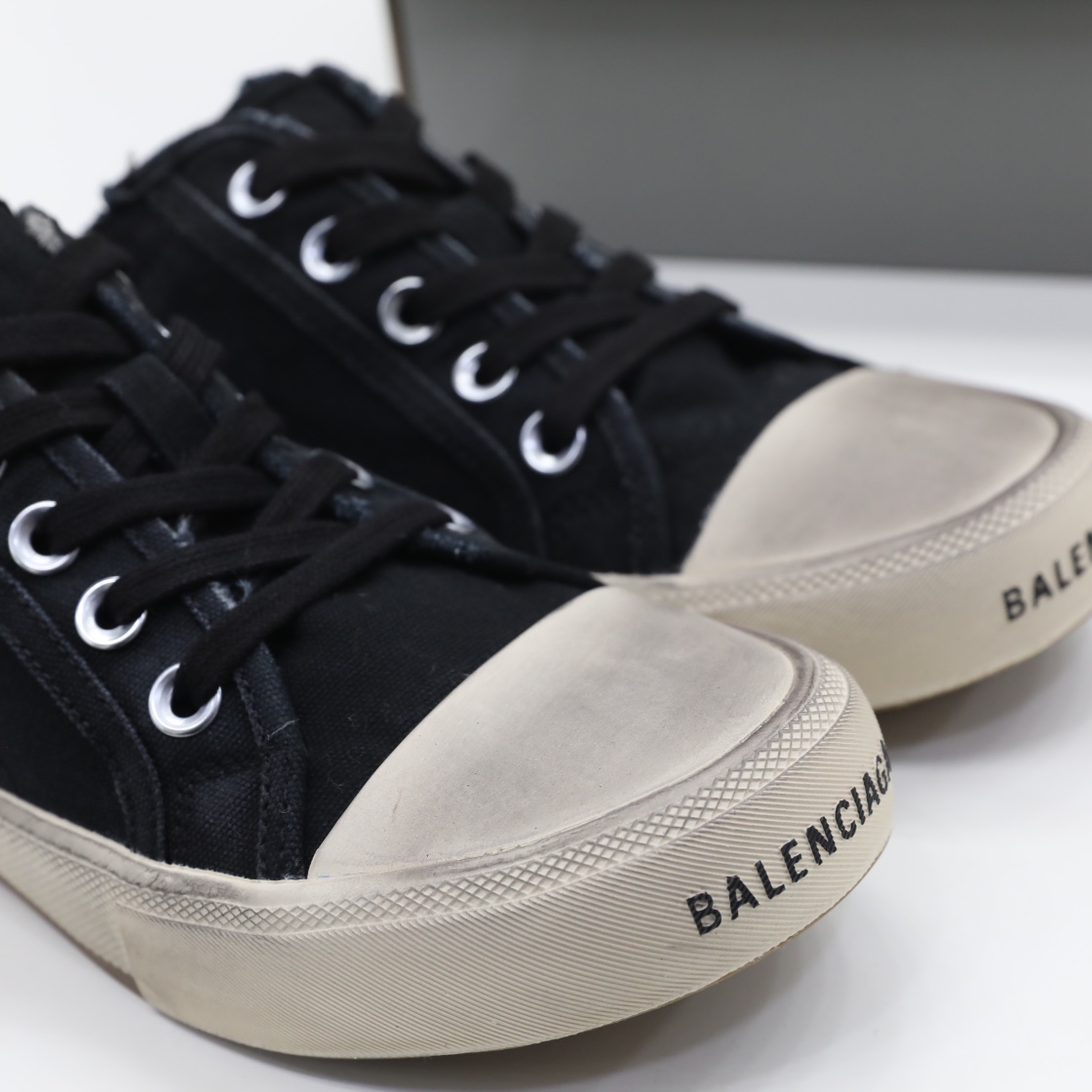 Balenciaga Men's Paris Sneaker Mule In Black - DesignerGu