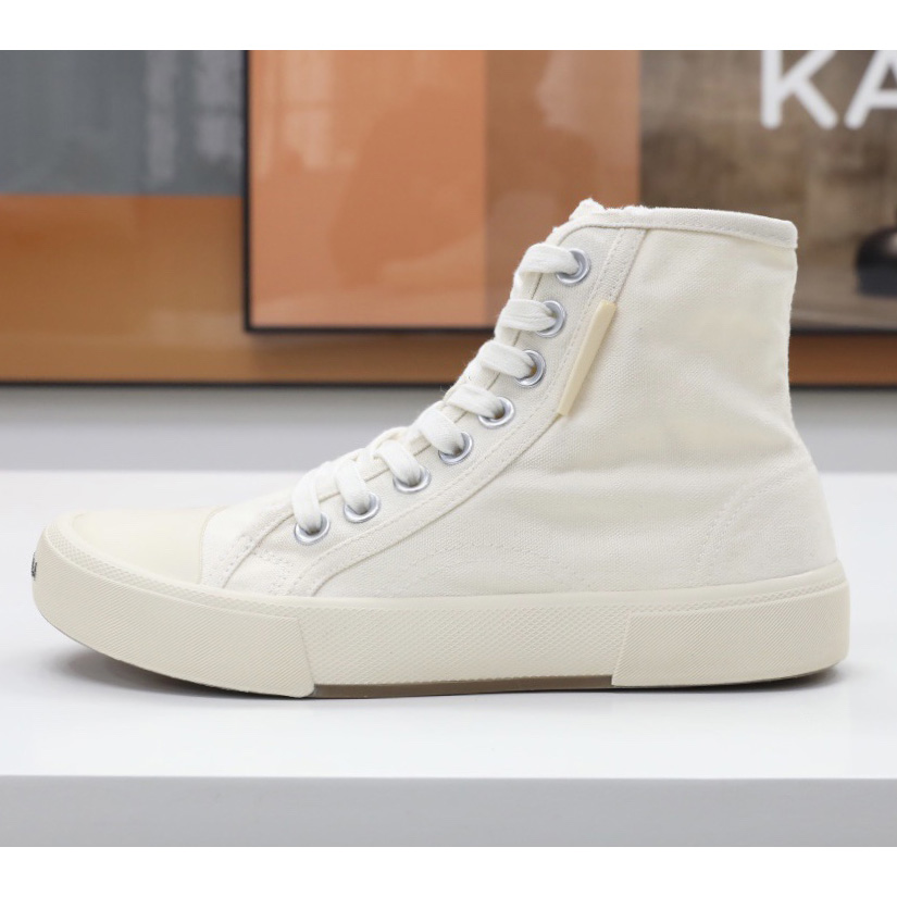 Balenciaga Men's  Paris High Top Sneaker In White - DesignerGu