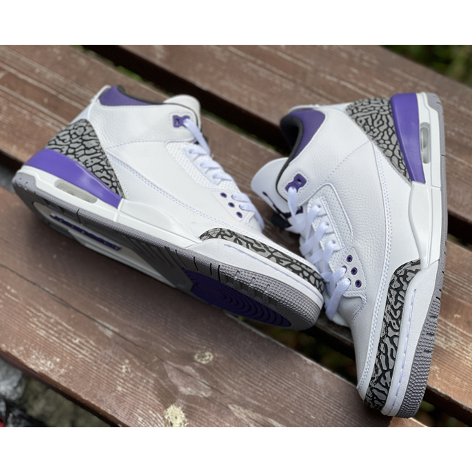 Air Jordan 3 Retro Dark Iris 2022 Sneaker   CT8532-105 - DesignerGu