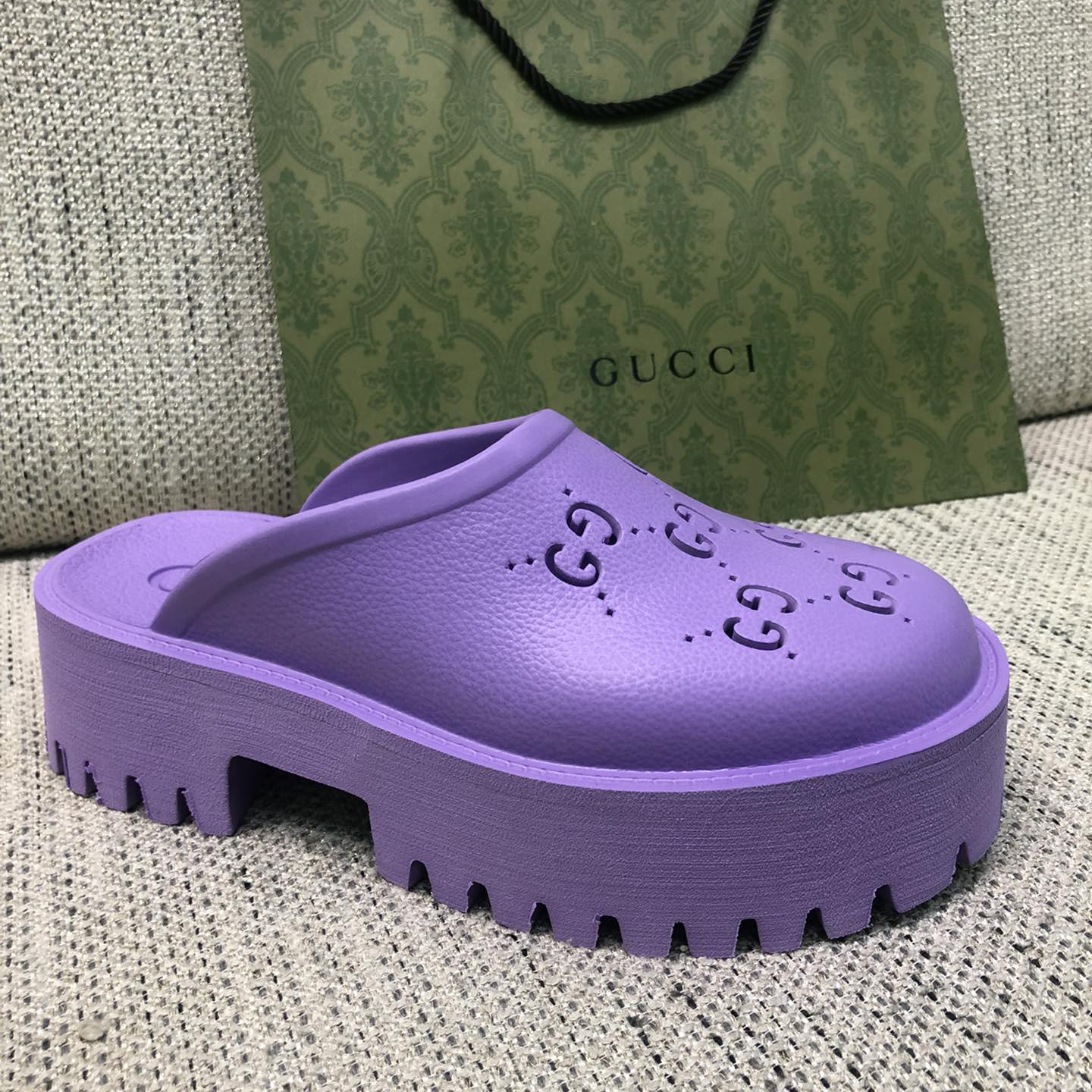 Gucci GG Slip-On Sandal - DesignerGu