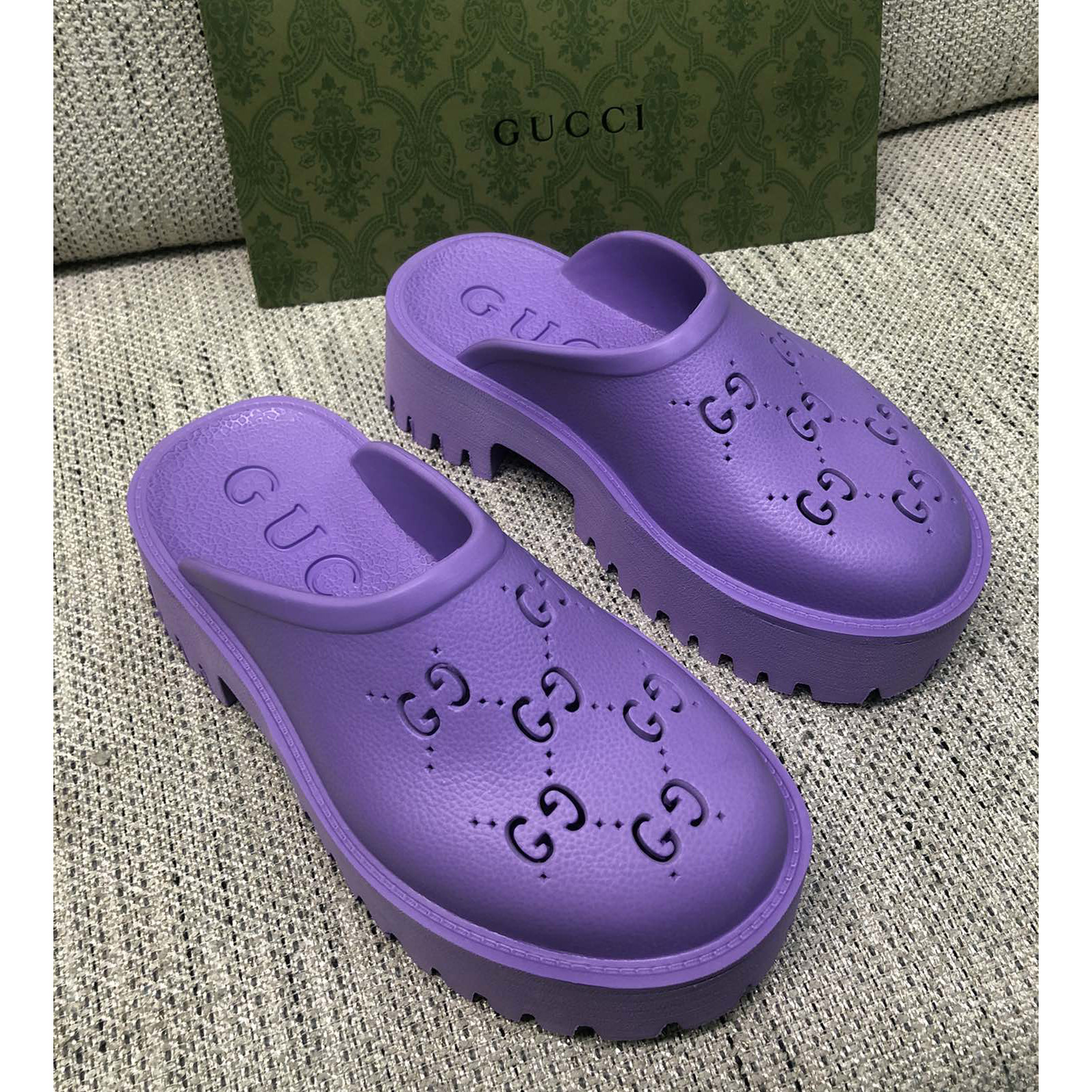 Gucci GG Slip-On Sandal - DesignerGu