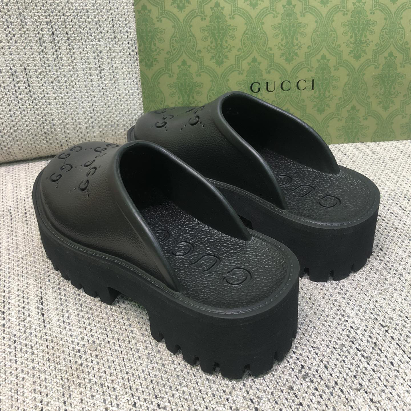 Gucci GG Slip-On Sandal - DesignerGu