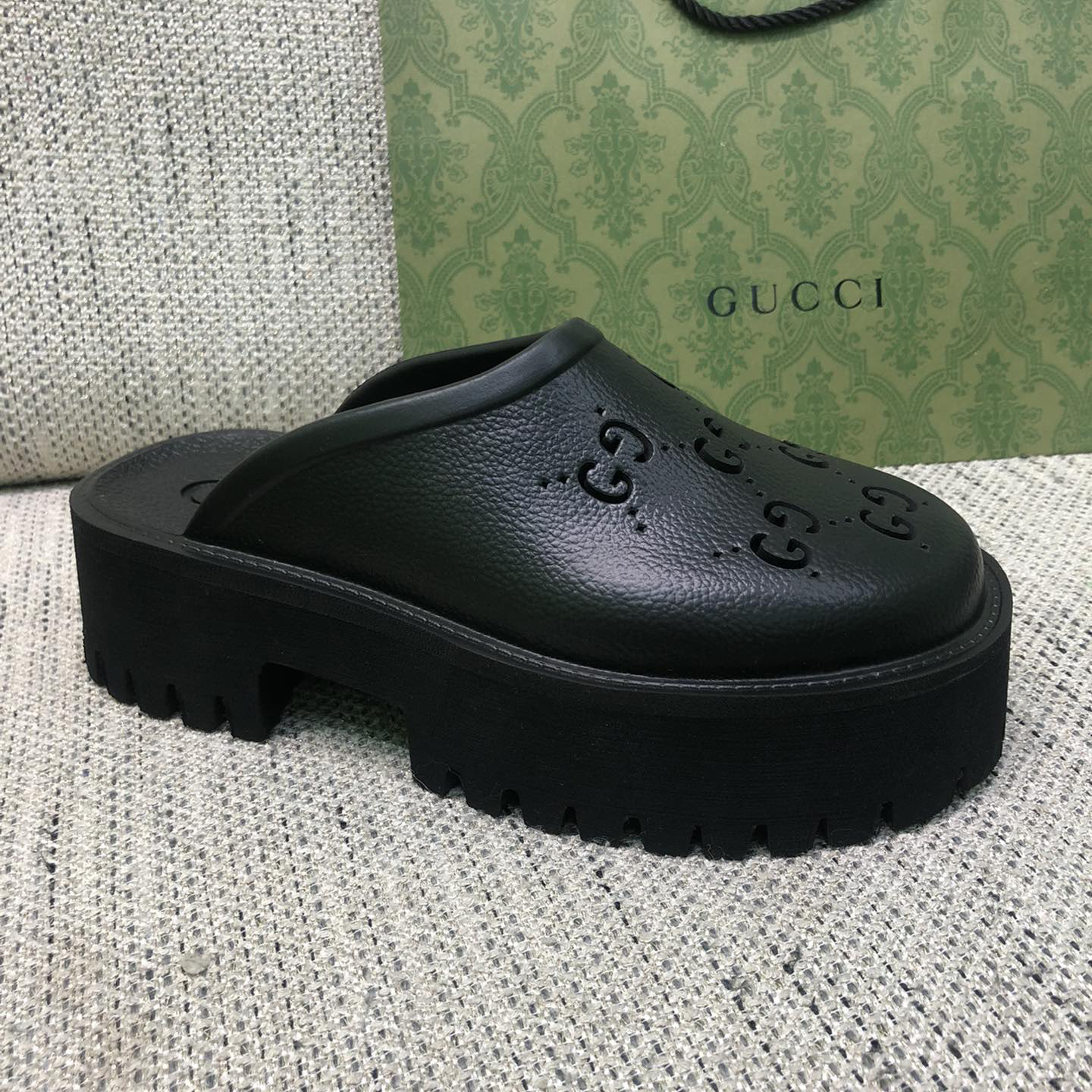 Gucci GG Slip-On Sandal - DesignerGu