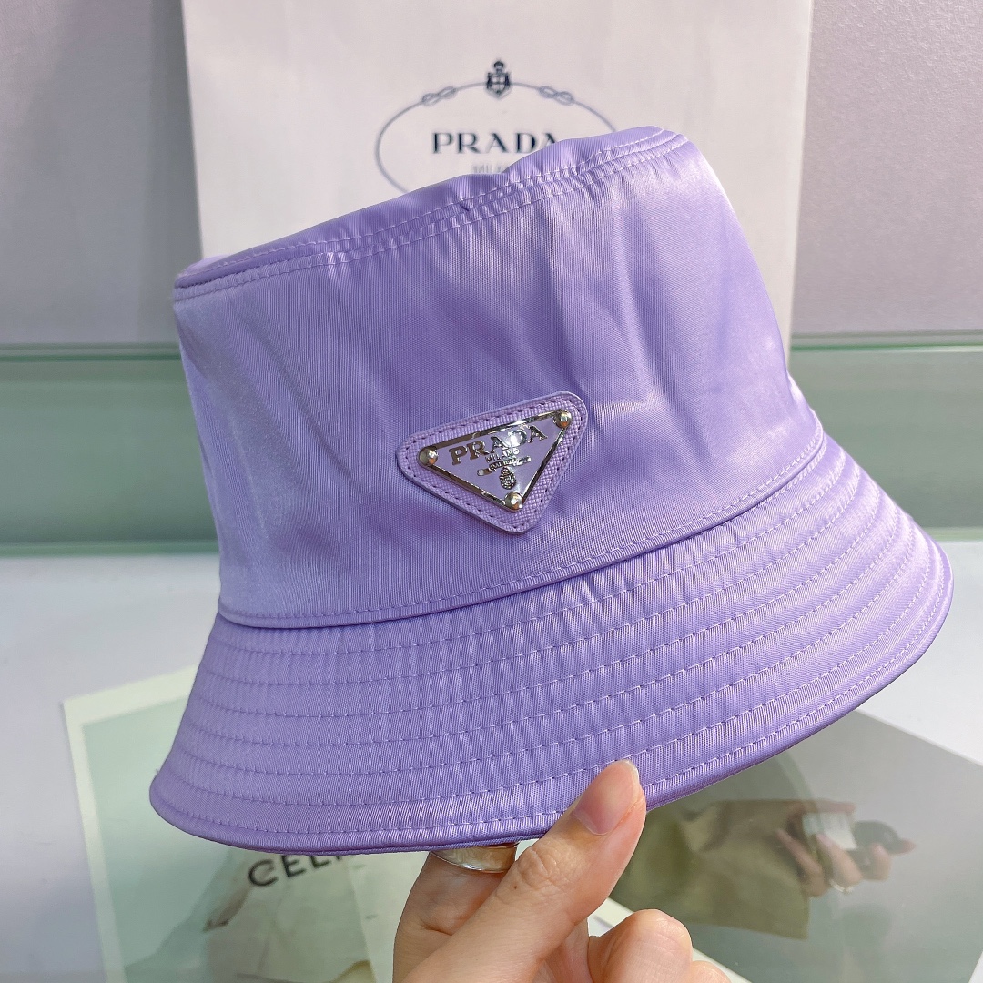 Prada Canvas Bucket Hat - DesignerGu