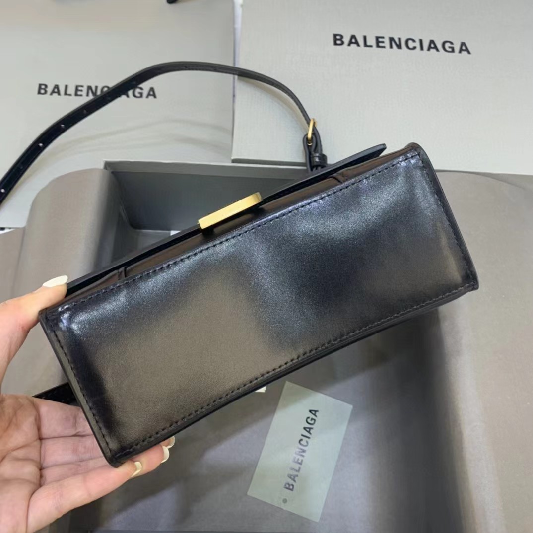 Balenciaga Logo Print Leather Handbag(19-11-8 cm) - DesignerGu