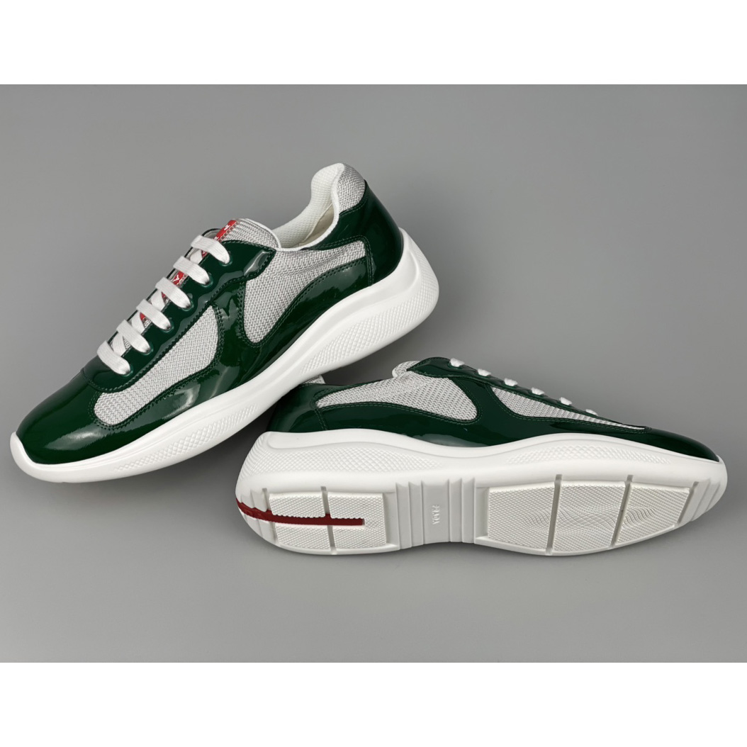 Prada Male America's Cup Sneaker In Green(Upon UK size) - DesignerGu