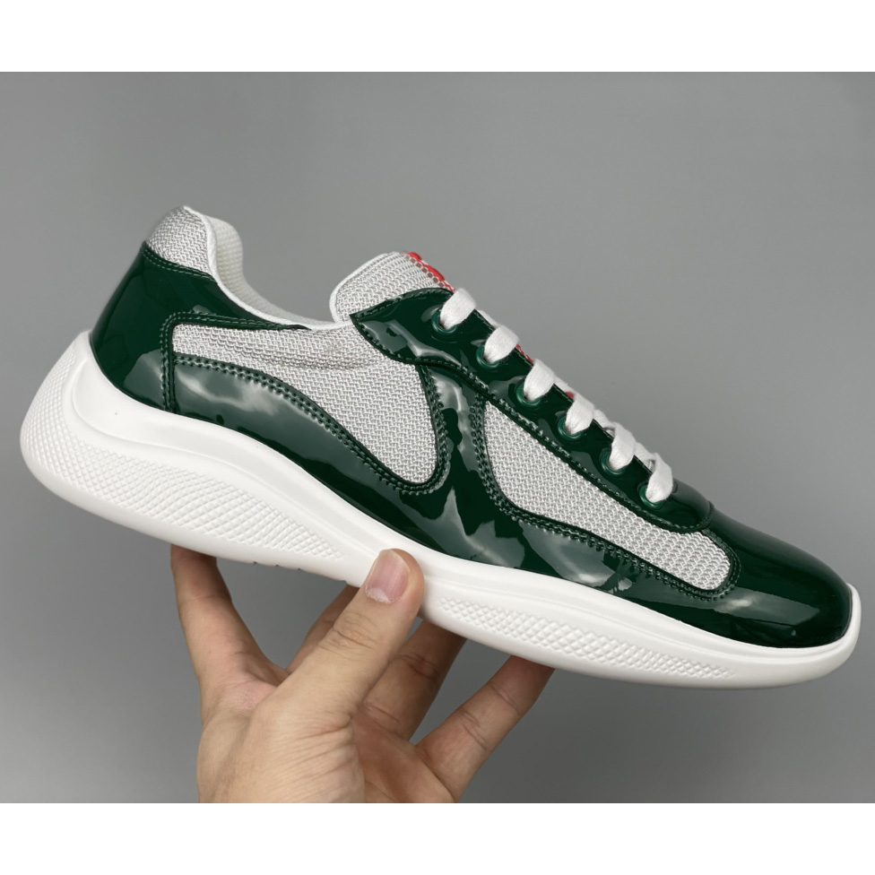 Prada Male America's Cup Sneaker In Green(Upon UK size) - DesignerGu