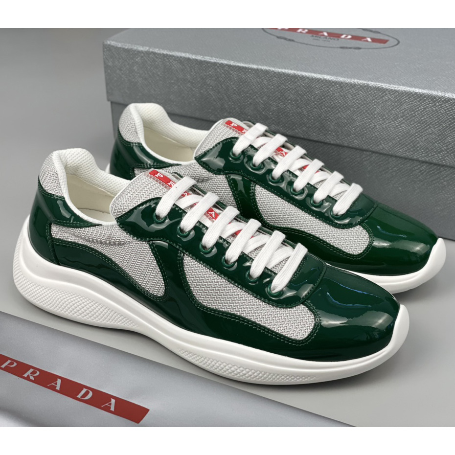 Prada Male America's Cup Sneaker In Green(Upon UK size) - DesignerGu