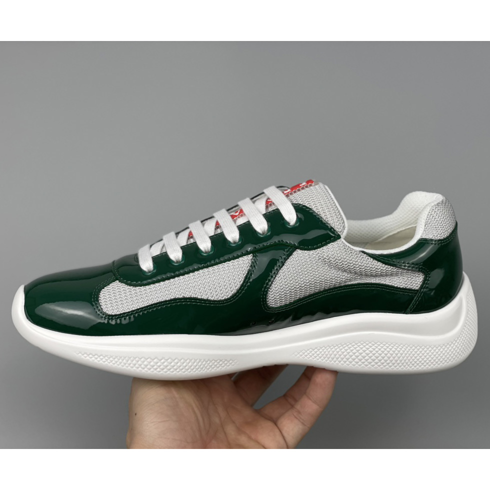 Prada Male America's Cup Sneaker In Green(Upon UK size) - DesignerGu