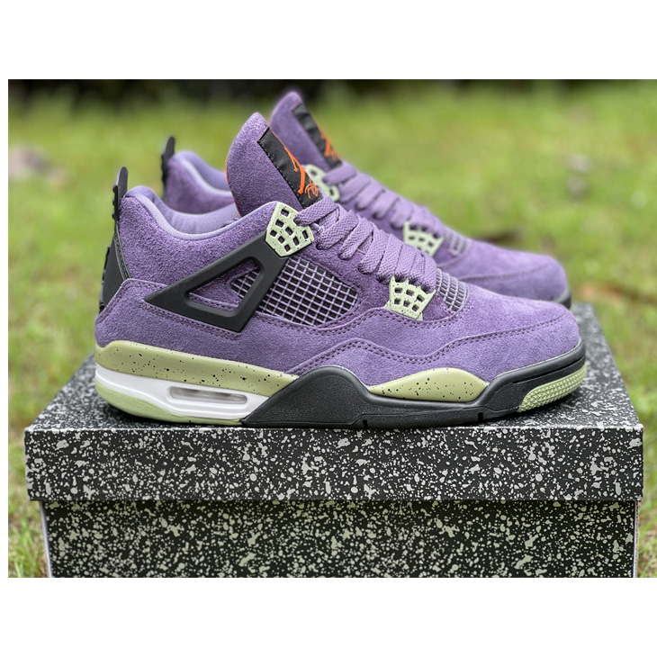 Air Jordan 4 WMNS “Canyon Purple” Sneakers  AQ9129-500 - DesignerGu