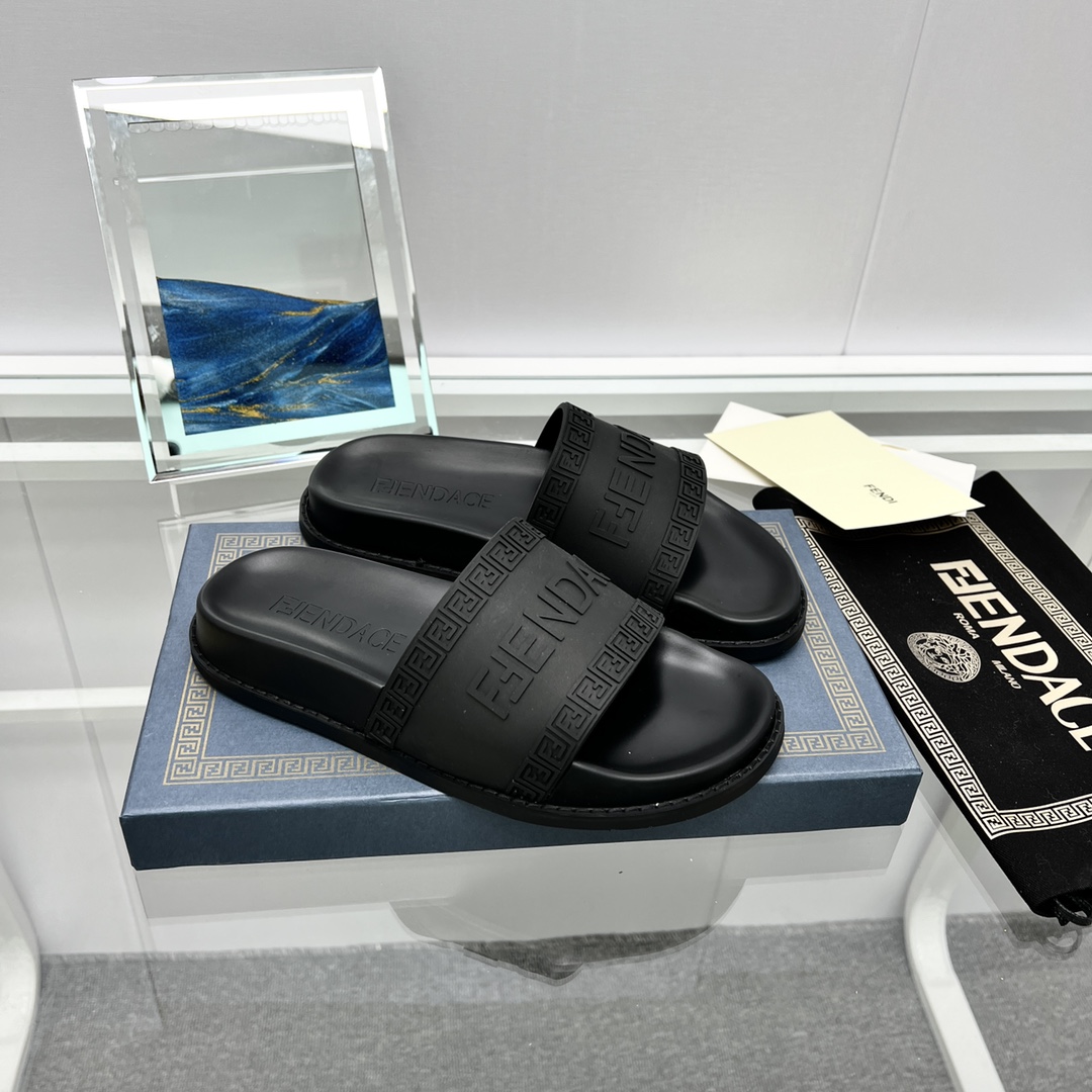 Versace x Fendi Fendace Logo  Sliders - DesignerGu