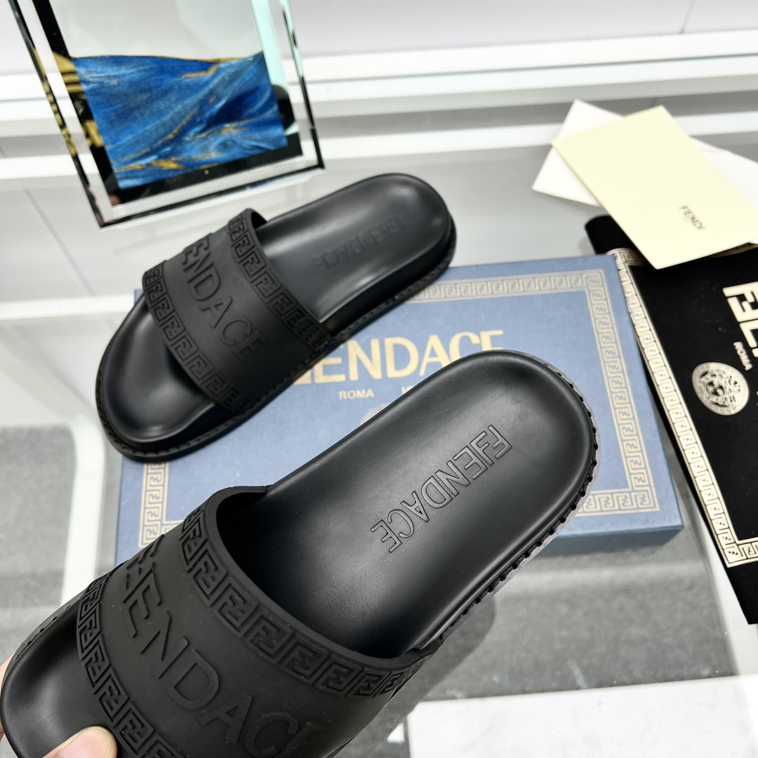 Versace x Fendi Fendace Logo  Sliders - DesignerGu