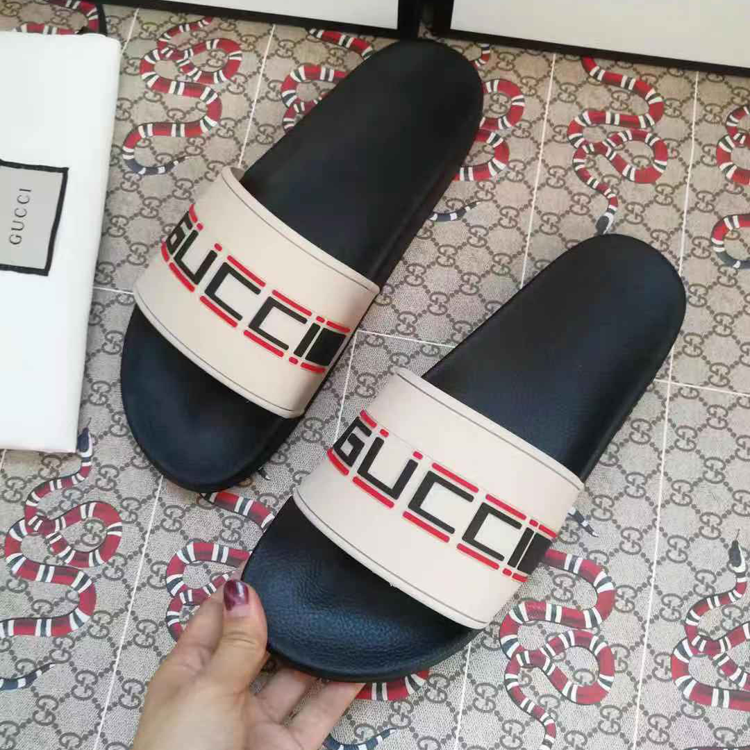 Gucci Logo Slide Sandal - DesignerGu