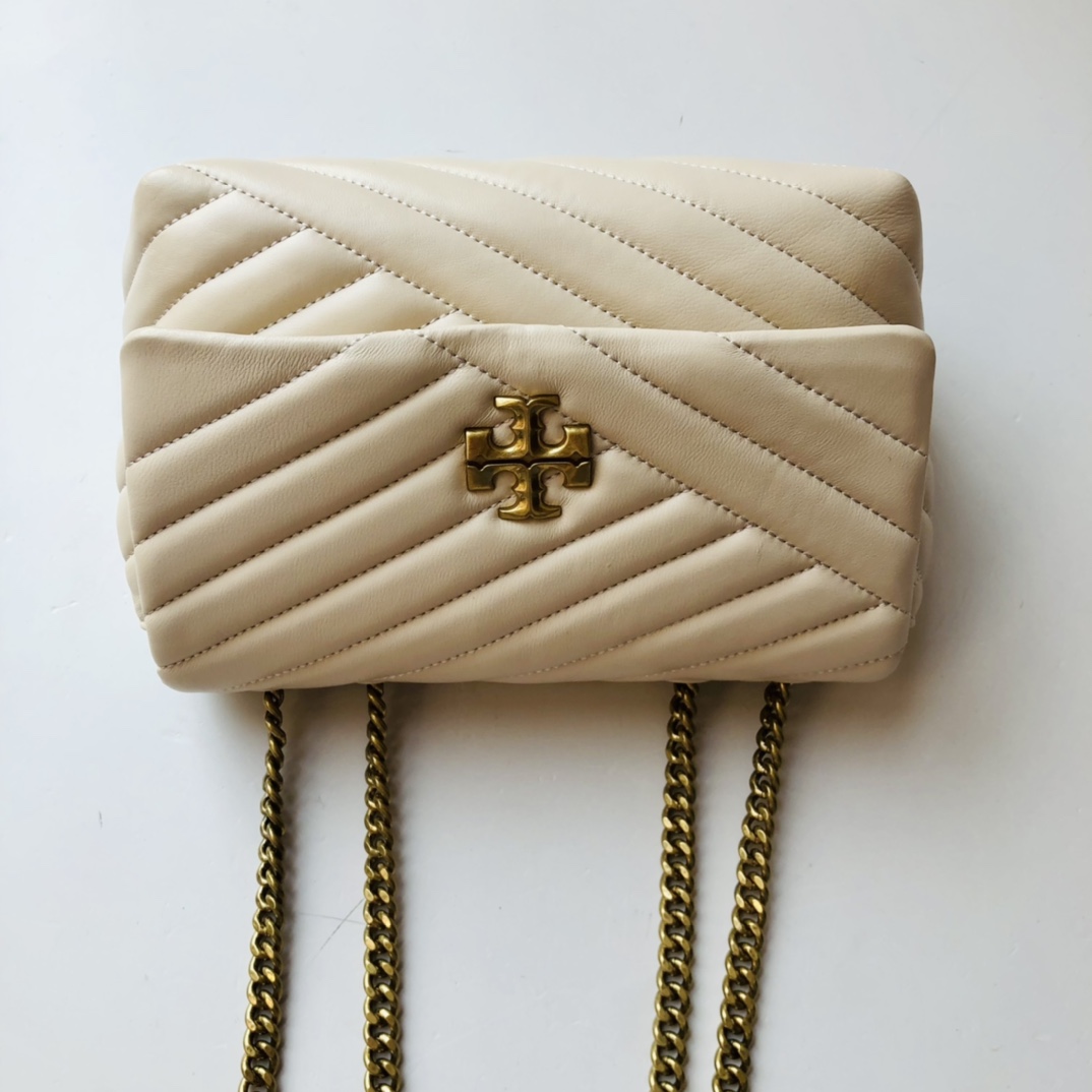 ToryBurch Kira Chevron Convertible Shoulder Bag(22.5-15-8cm)  TB316S90452 - DesignerGu