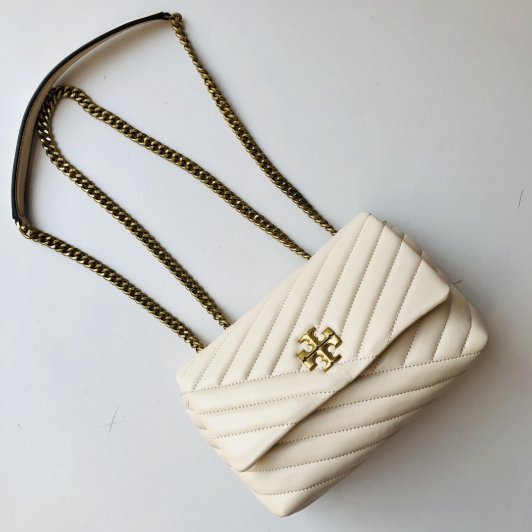 ToryBurch Kira Chevron Convertible Shoulder Bag(22.5-15-8cm)  TB316S90452 - DesignerGu