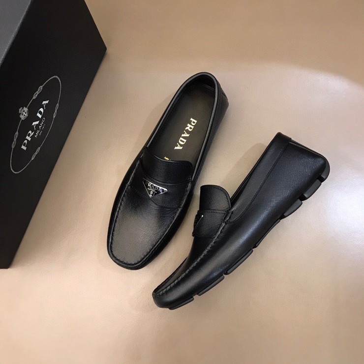 Prada Logo Loafers(Upon UK Size) - DesignerGu