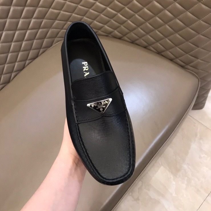 Prada Logo Loafers(Upon UK Size) - DesignerGu