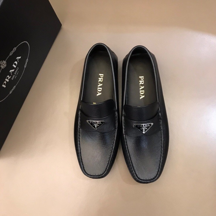 Prada Logo Loafers(Upon UK Size) - DesignerGu