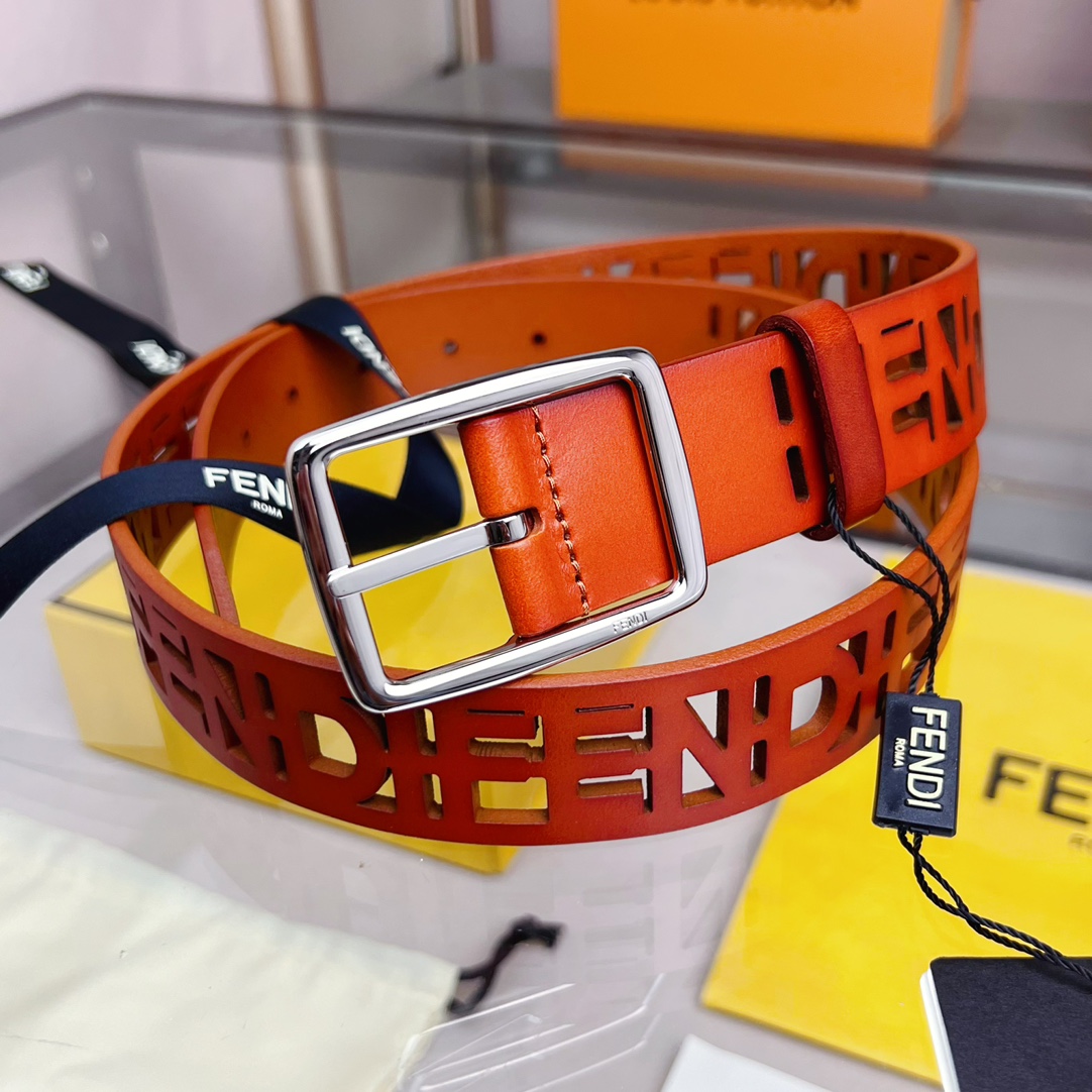 Fendi Leather Belt  - DesignerGu