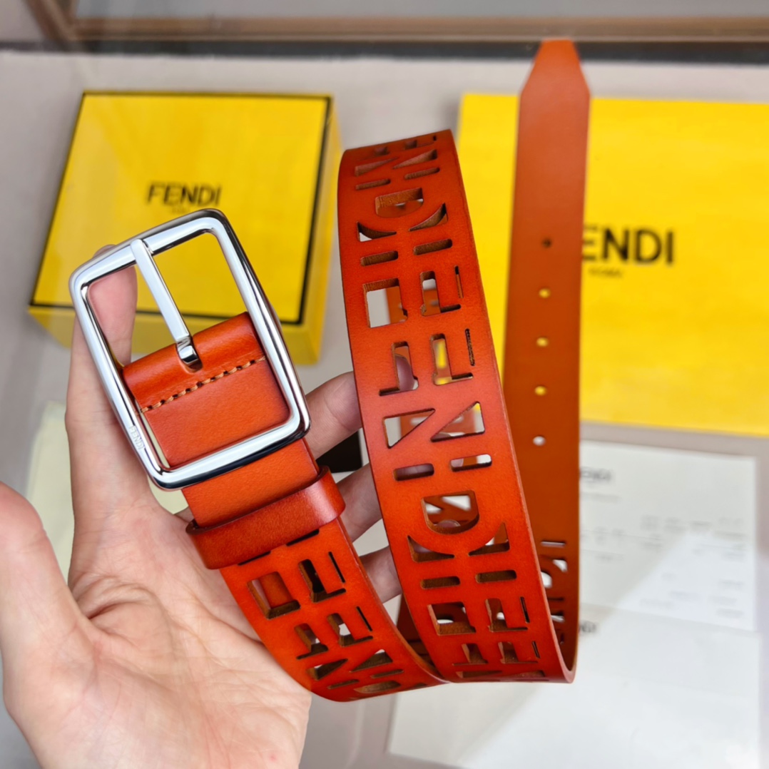 Fendi Leather Belt  - DesignerGu