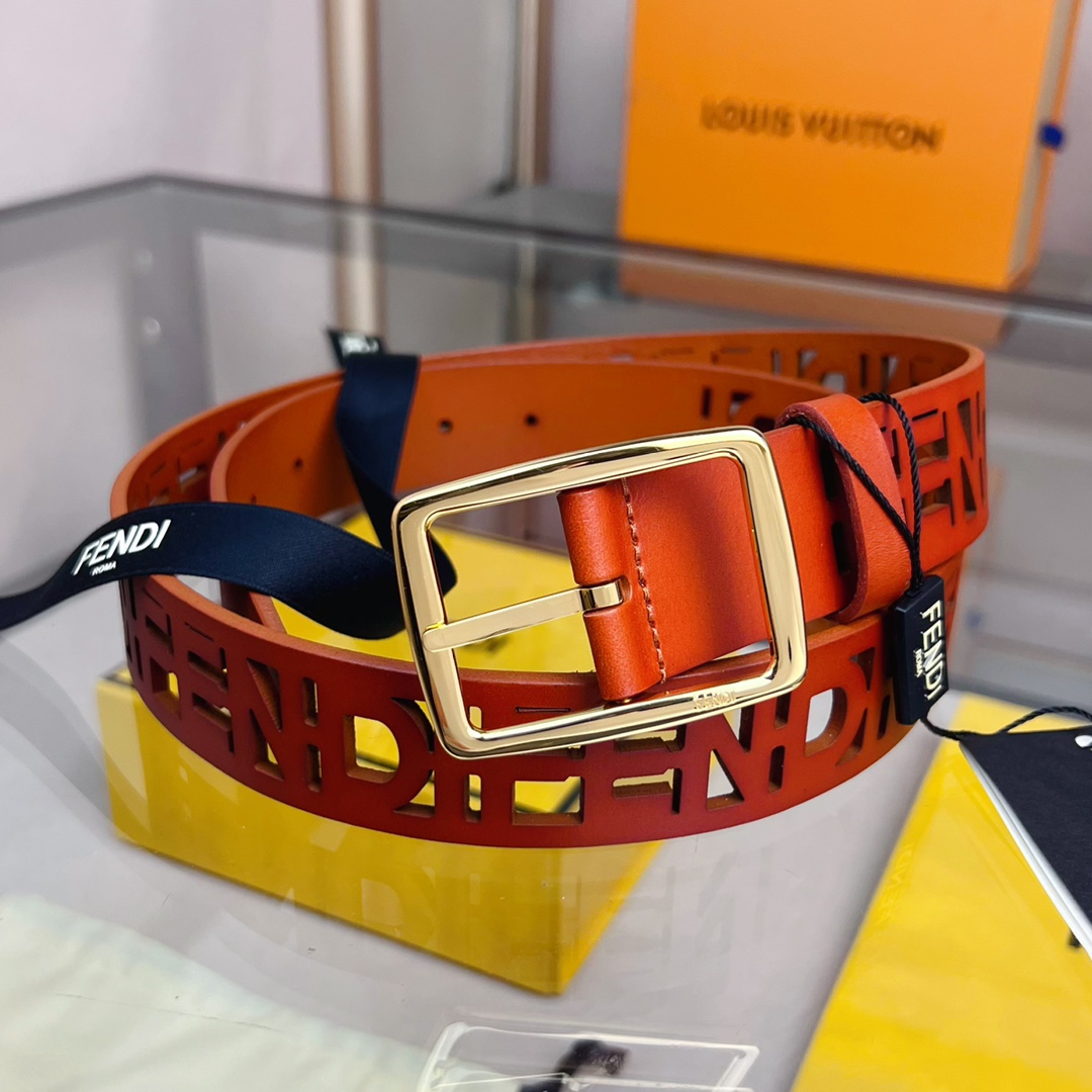 Fendi Leather Belt  - DesignerGu