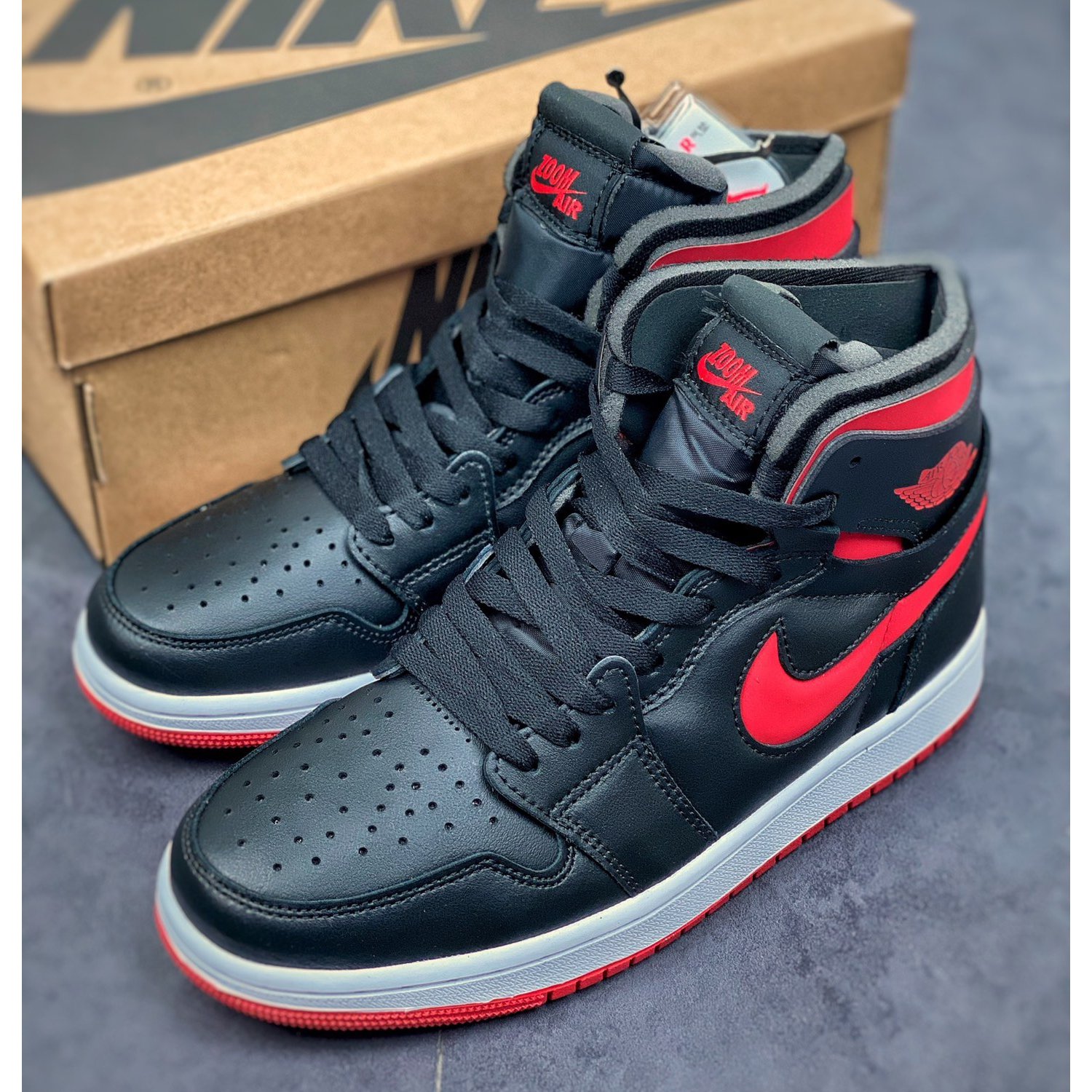 Nike Air Jordan 1 Zoom Air Cmft ''Bred'' Sneaker  CT0979-006 - DesignerGu