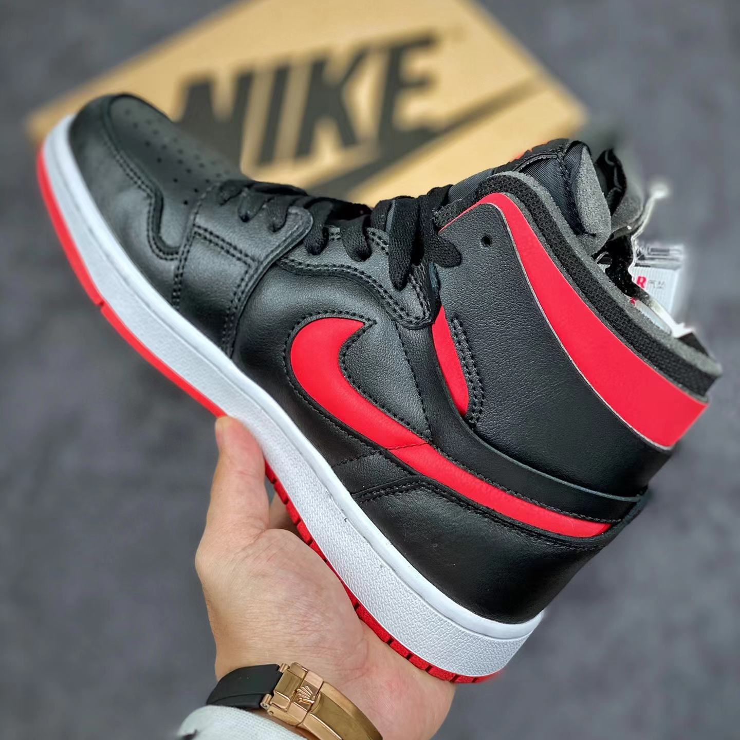 Nike Air Jordan 1 Zoom Air Cmft ''Bred'' Sneaker  CT0979-006 - DesignerGu