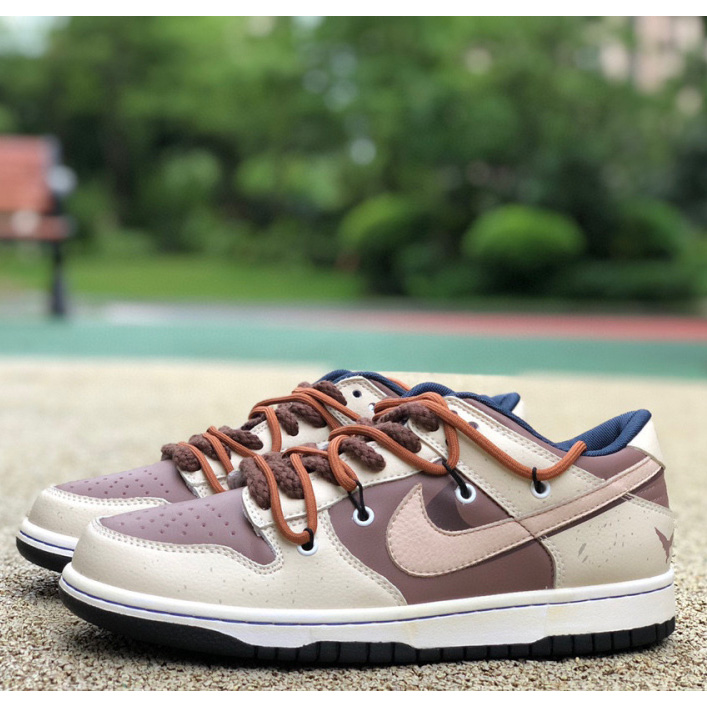 Nike SB Dunk Low Lot"Beige/Brown/Black Sneaker  DH9765-300 - DesignerGu