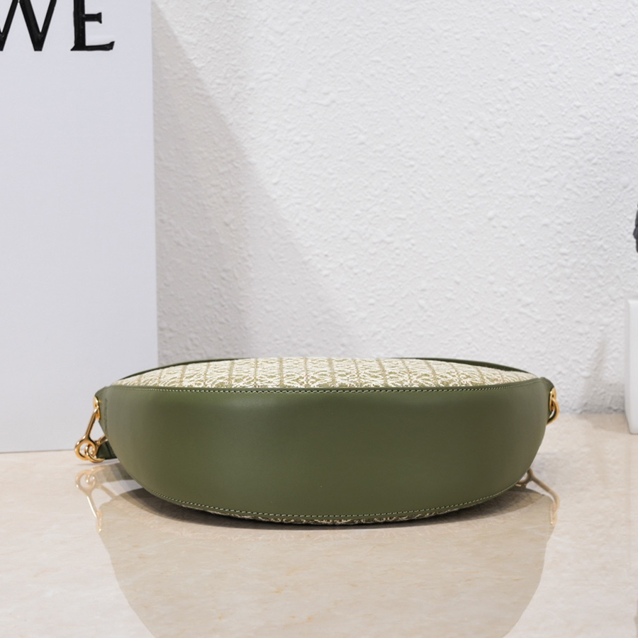 Loewe Luna Bag In Anagram Jacquard And Classic Calfskin(29.5-27-8cm) - DesignerGu