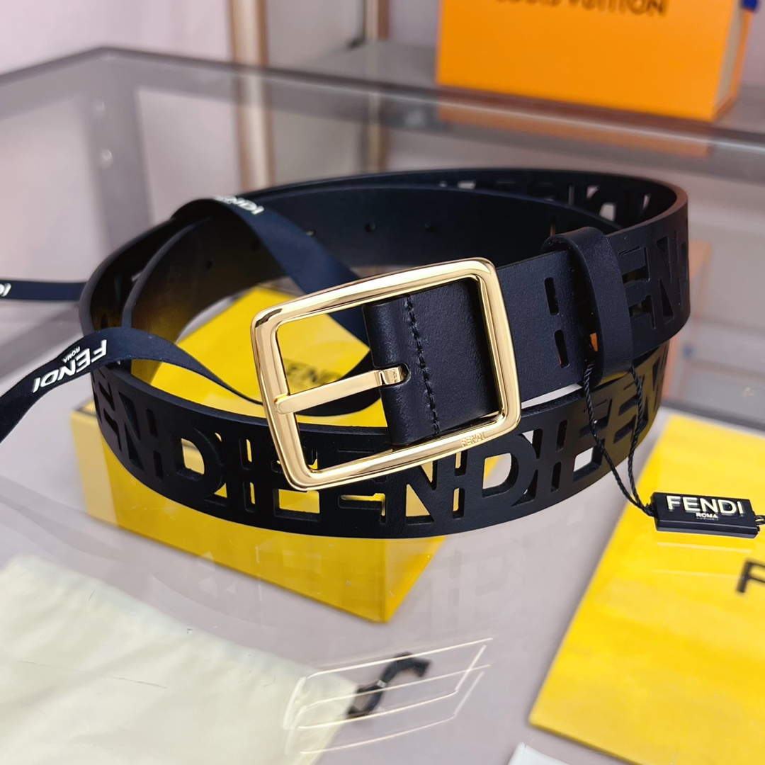 Fendi Leather Belt  - DesignerGu