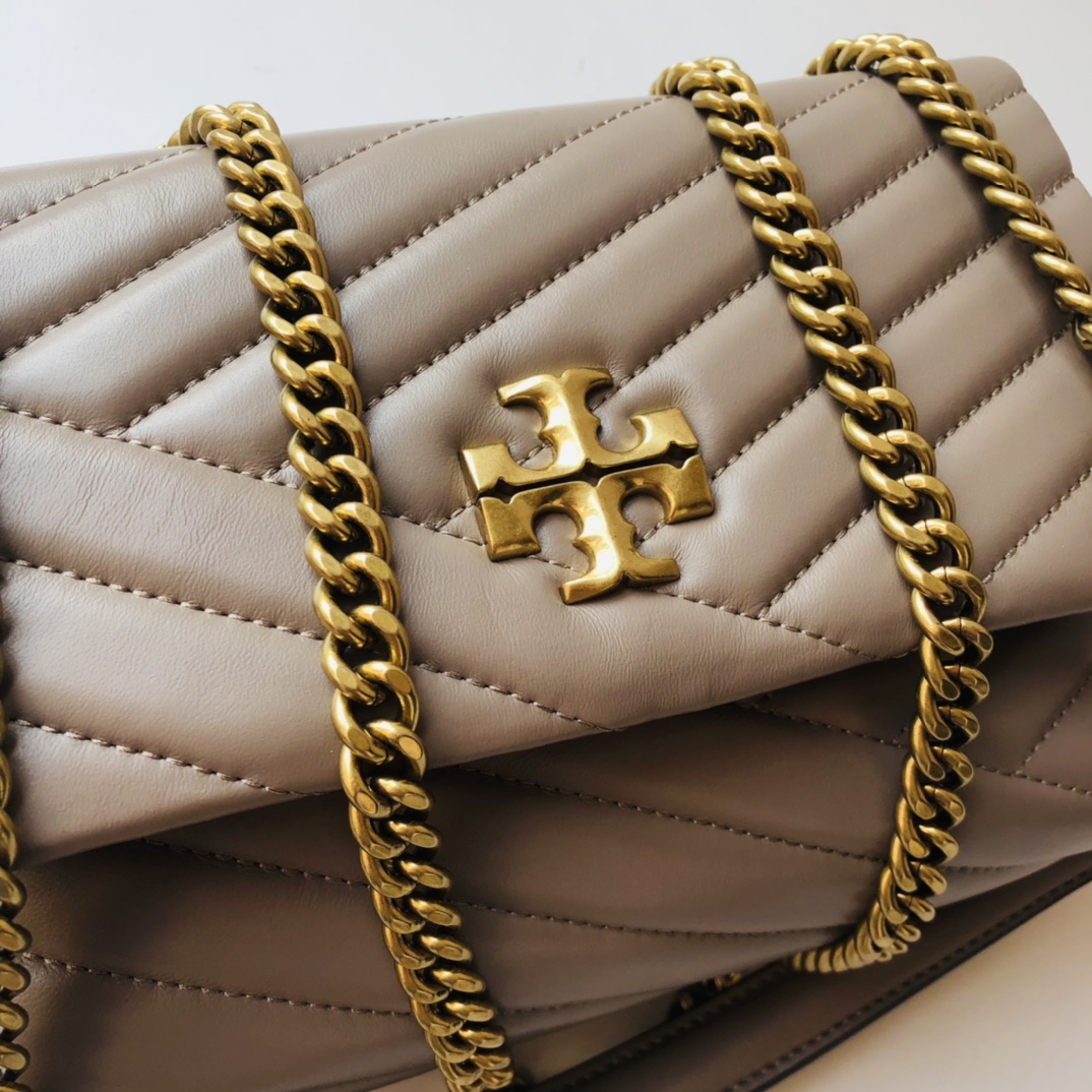 ToryBurch Kira Chevron Convertible Shoulder Bag(22.5-15-8cm)  TB316S90452 - DesignerGu