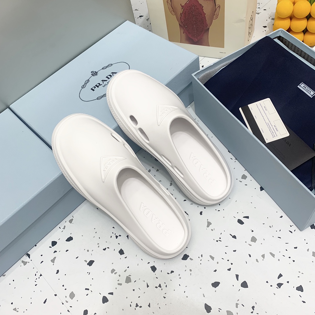 Prada Foam Rubber Mules - DesignerGu