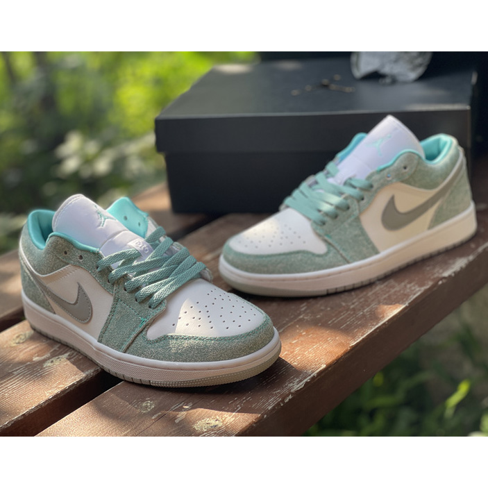 Air Jordan 1 Low ''New Emerald'' Sneaker  DN3705 301 - DesignerGu