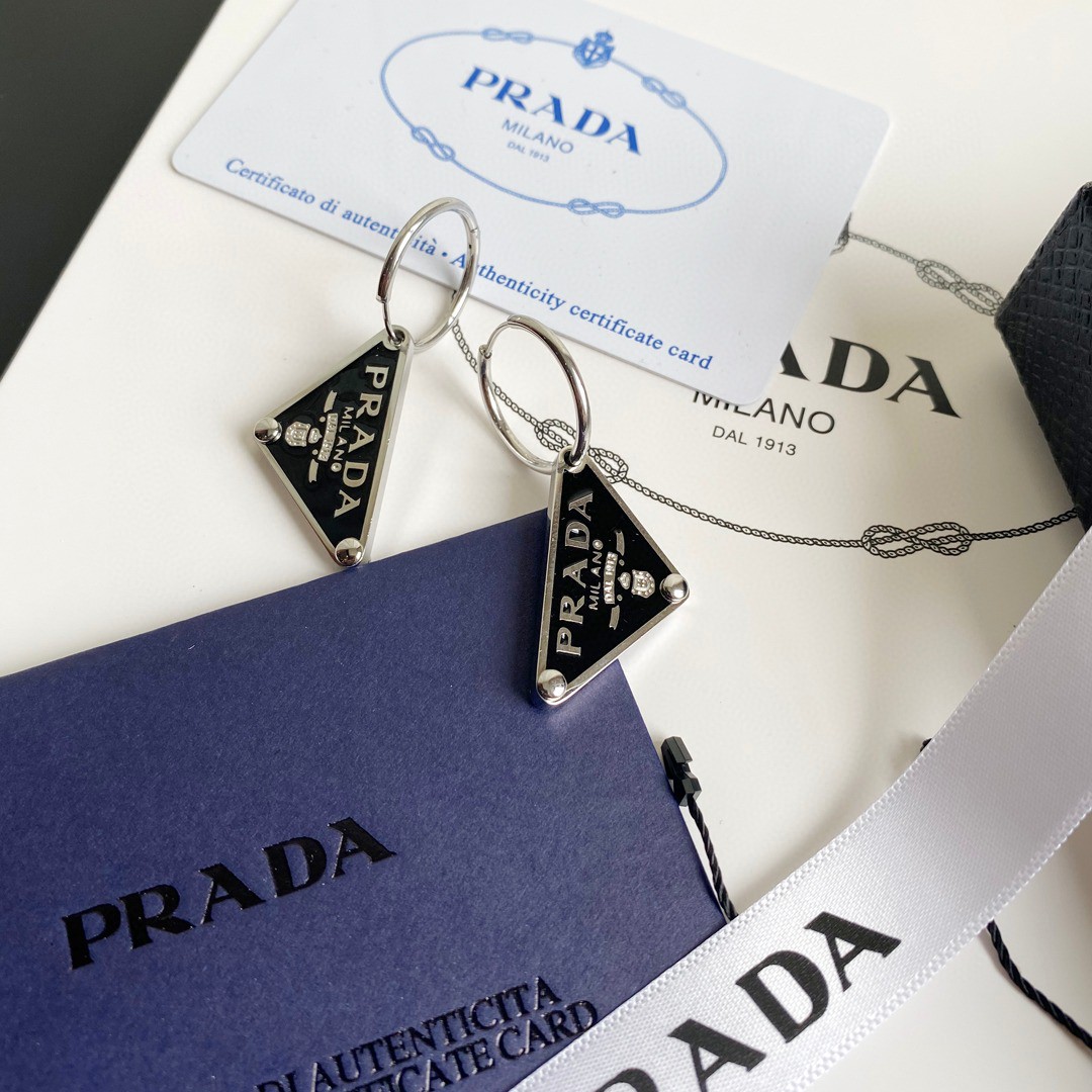 Prada Prada Symbole Pendant Earring - DesignerGu