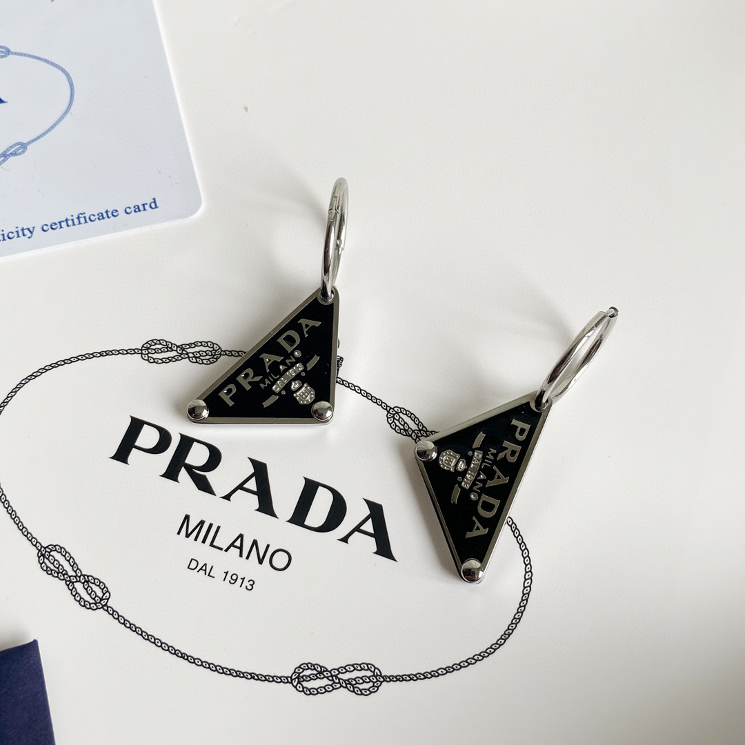 Prada Prada Symbole Pendant Earring - DesignerGu