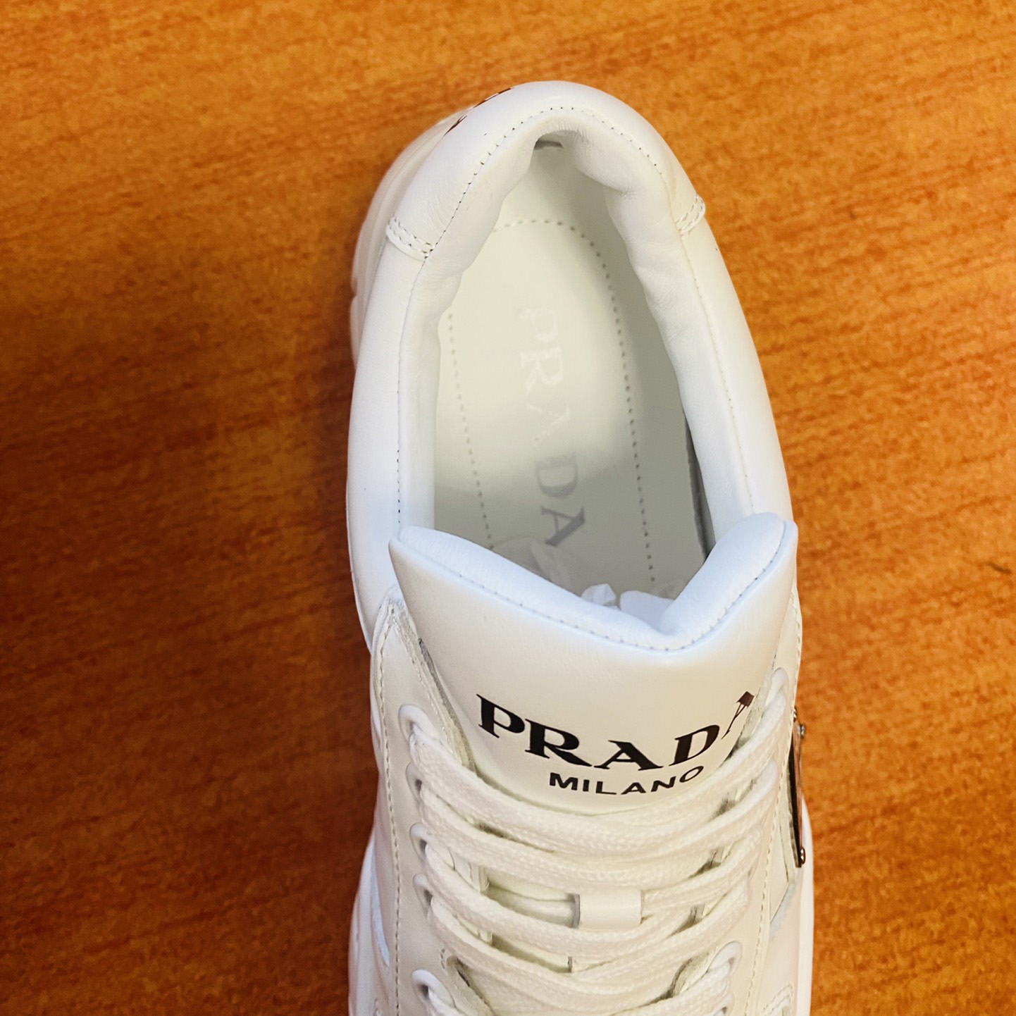 Prada Leather Sneakers - DesignerGu