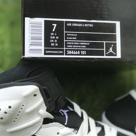 Air Jordan 6 Retro 'Oreo' Sneaker     384664-101 - DesignerGu