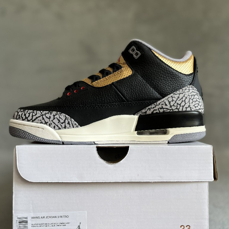 Jordan 3 Retro Black Gold  Sneakers  CK9246-067 - DesignerGu