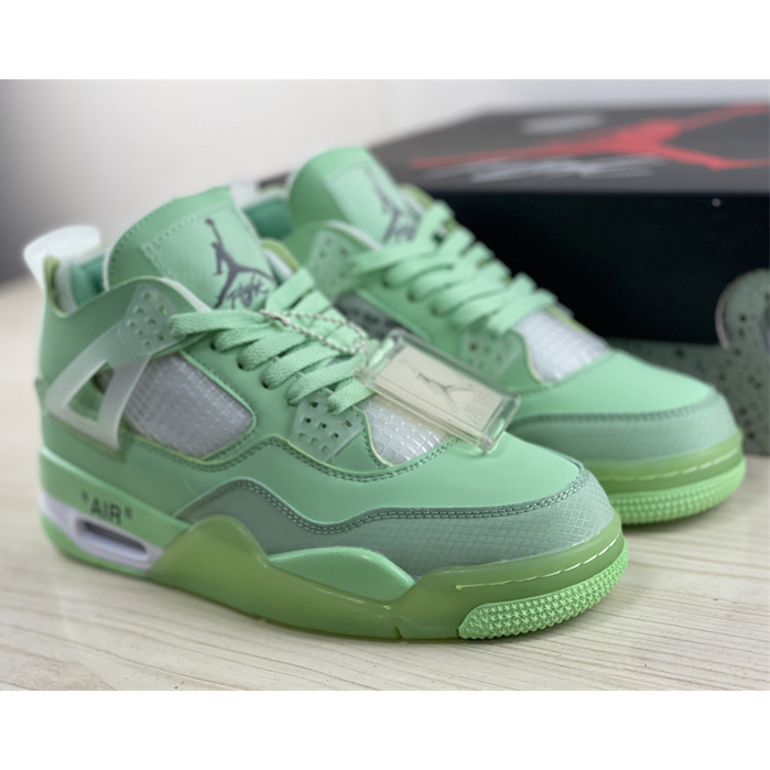 Off White x Air Jordan 4 Sneakers  - DesignerGu