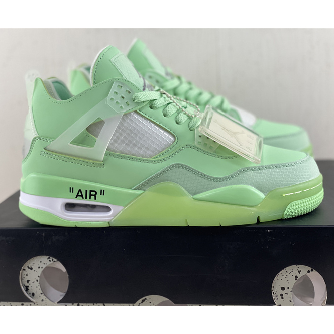 Off White x Air Jordan 4 Sneakers  - DesignerGu