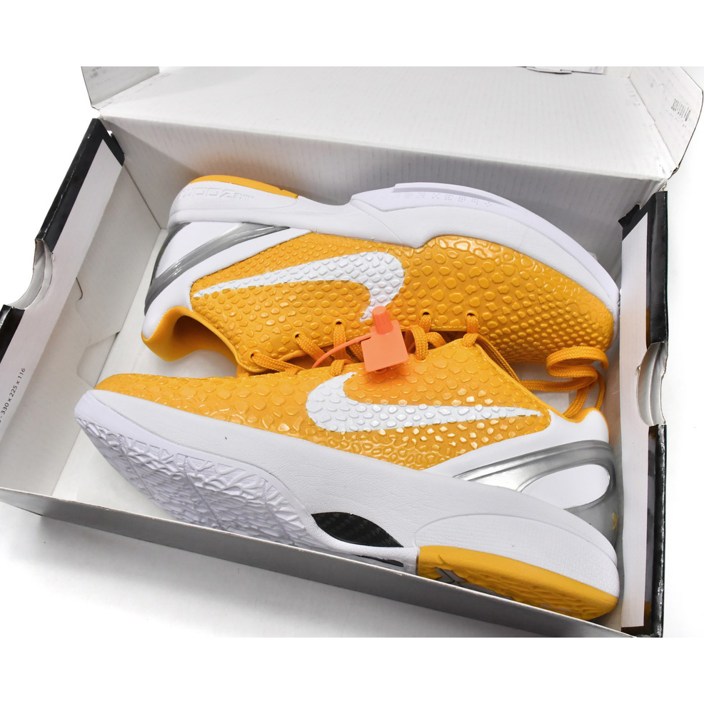 Nike Zoom Kobe VI TB Yellow Sneaker  454142-700 - DesignerGu