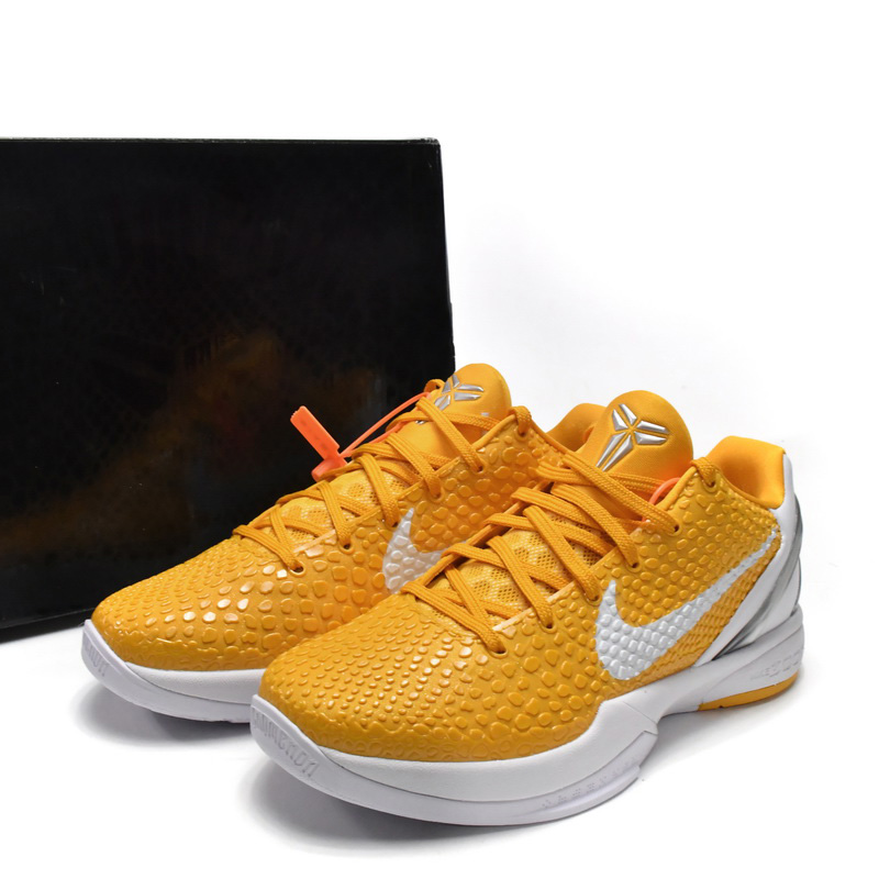 Nike Zoom Kobe VI TB Yellow Sneaker  454142-700 - DesignerGu