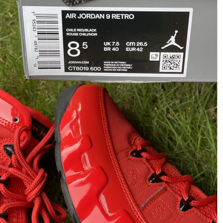 Air Jordan 9 “Chile Red”  Basketball Shoes   CT8019-600 - DesignerGu