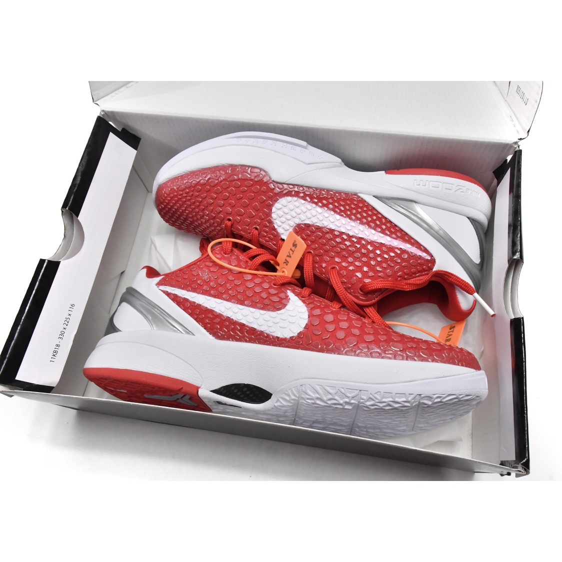 Nike Zoom Kobe VI TB Red Sneaker    454142-600 - DesignerGu