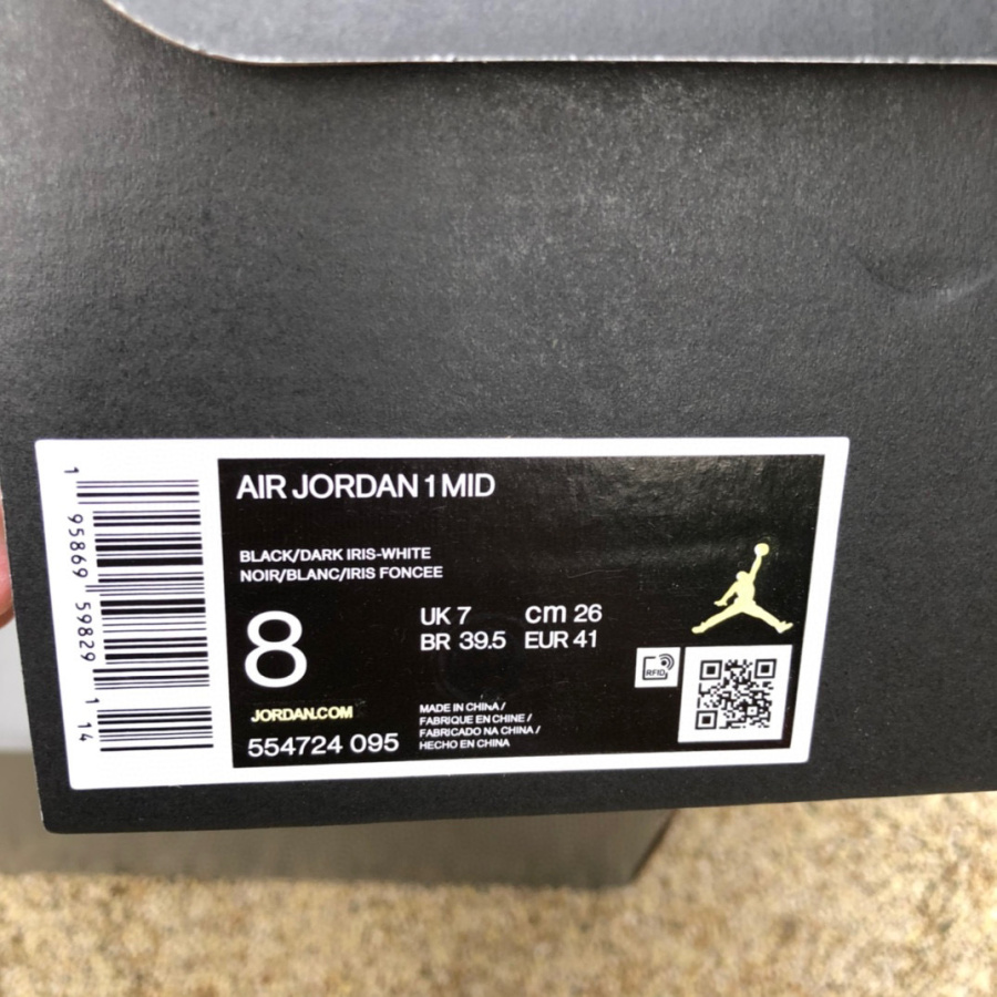 Air Jordan 1 Mid AJ1 Sneaker  554724-095 - DesignerGu