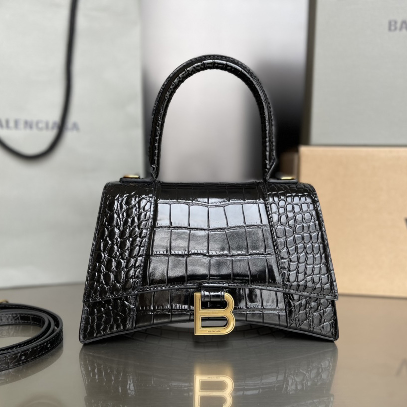 Balenciaga Hourglass Top Handle Bag (19-21-8CM) - DesignerGu