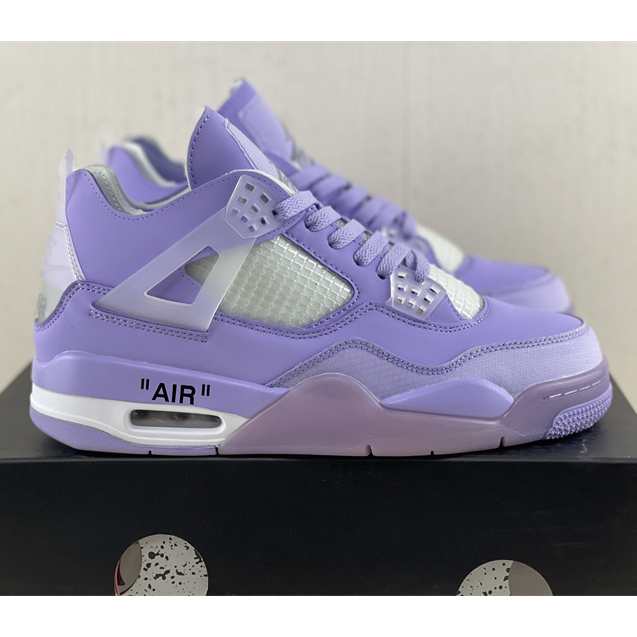 Off White x Air Jordan 4 Sneakers  - DesignerGu