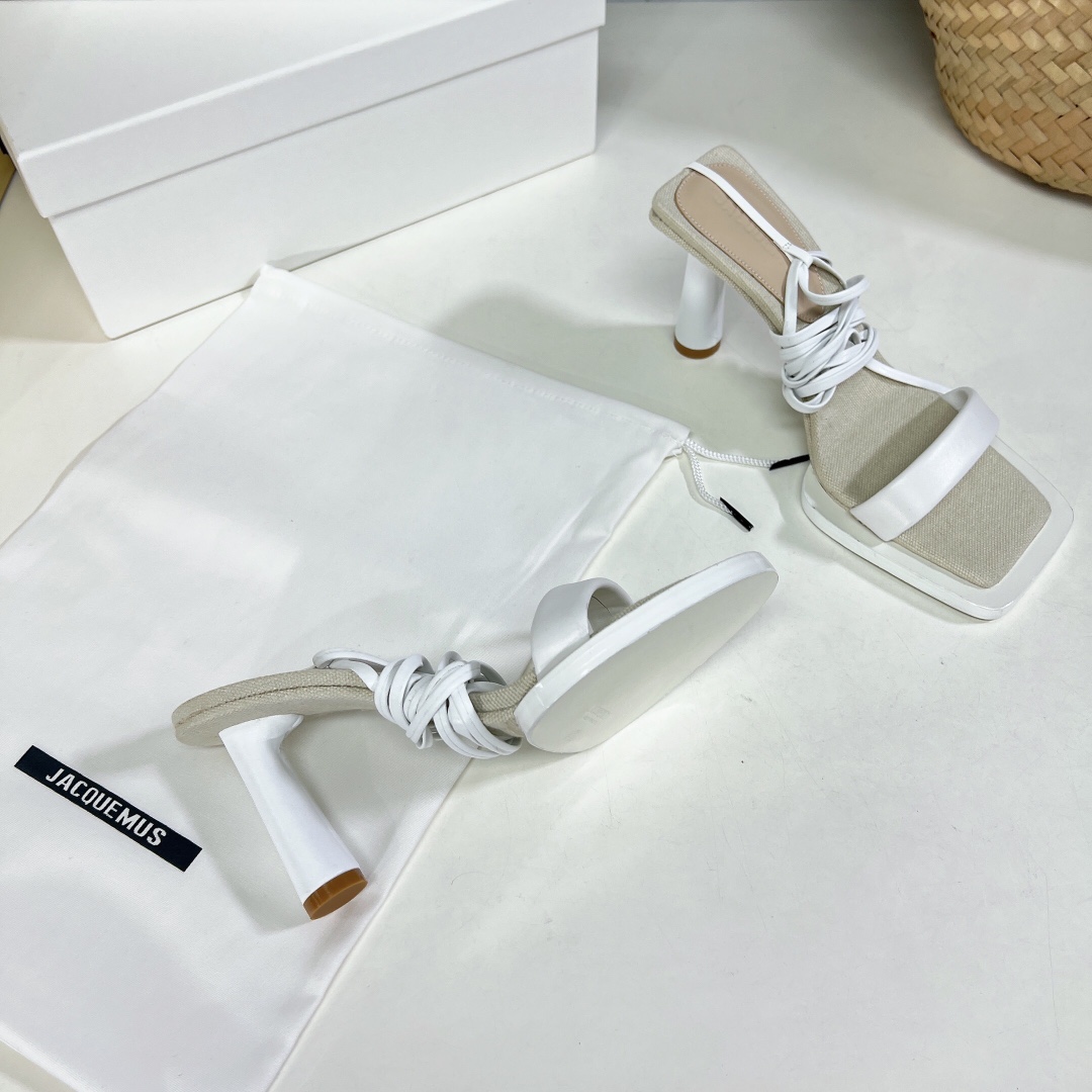 Jacquemus Whirt Sandal   85mm - DesignerGu