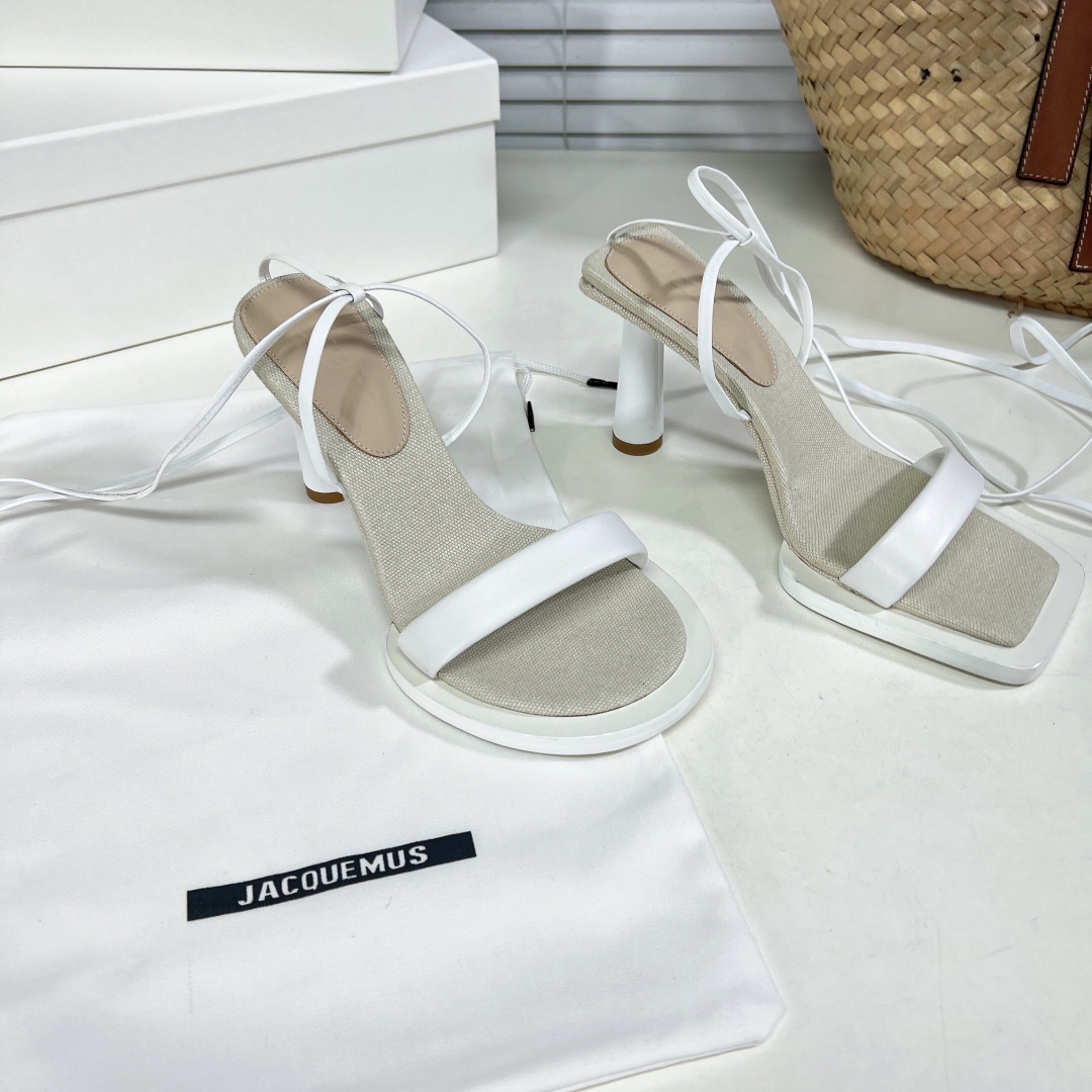 Jacquemus Whirt Sandal   85mm - DesignerGu