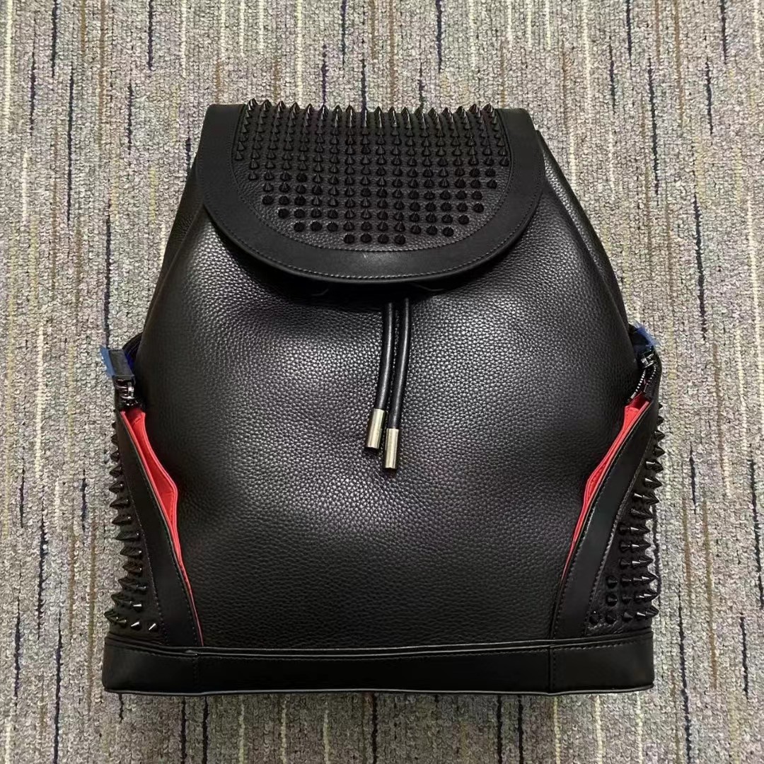 Christian Louboutin Black Backpack(39.5-31-16cm) - DesignerGu